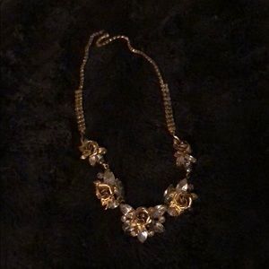 Old copper and crystal necklace